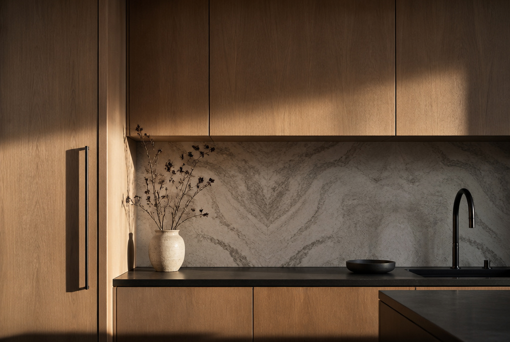 Elegant custom cabinetry and bespoke millwork reflecting enduring interior design and uncompromising craftsmanship.