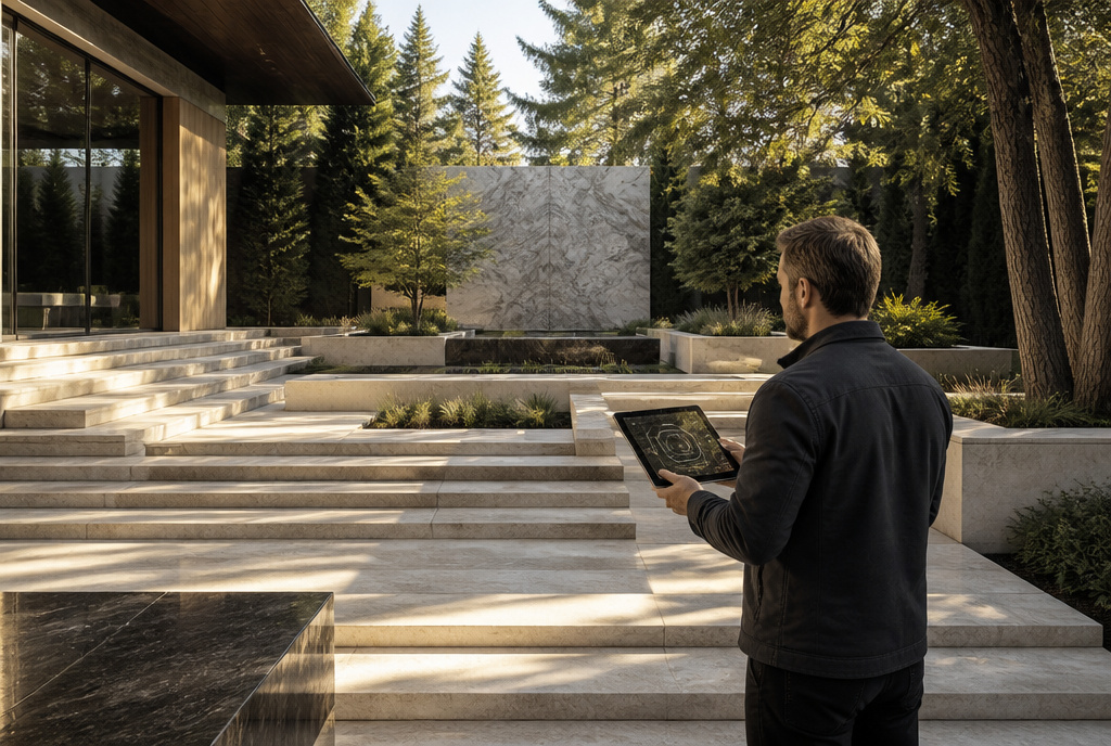 AI garden design shaping refined landscapes for Toronto custom homes and architectural renovations